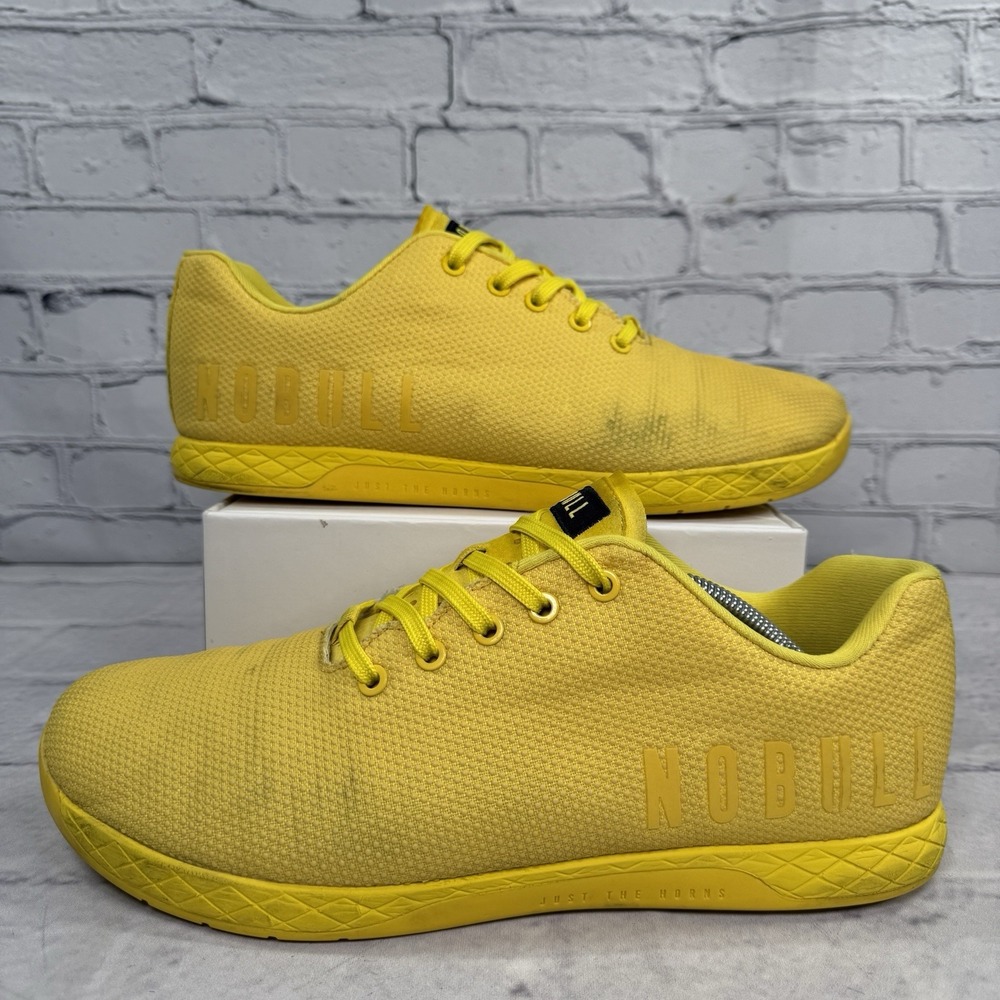 NoBull SuperFabric Trainers Lemon Drop Yellow Shoes Men's 12.5 Women's 14 Unisex